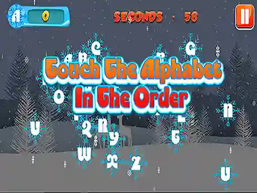 Mchezo Touch the Alphabet in the Order online