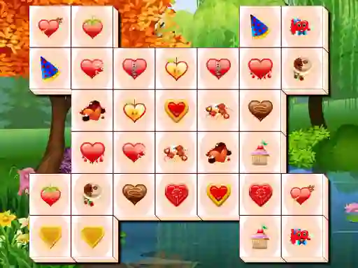 Mchezo Valentines Day Mahjong online