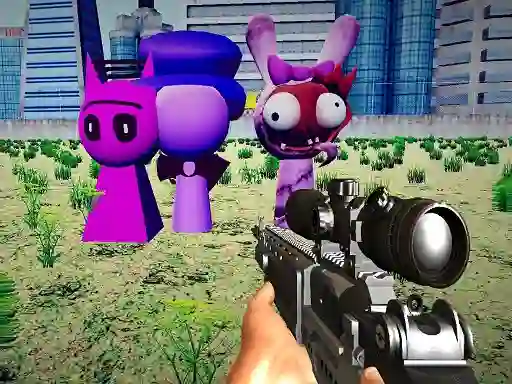 Mchezo Sprunki Sniper Squid Game online