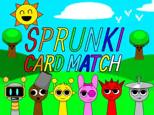 Mchezo Sprunki Card Match online