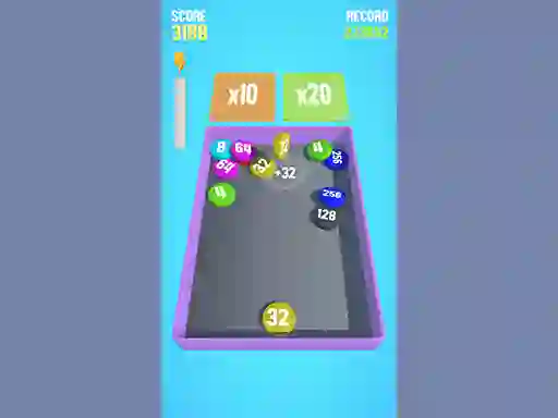 Mchezo Draughts 2048 online