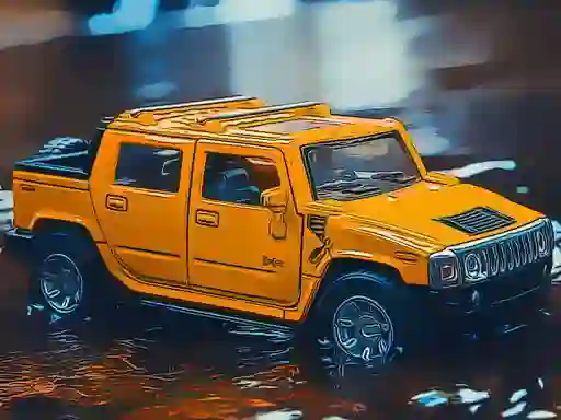 Mchezo Hummer Jeep Puzzle online