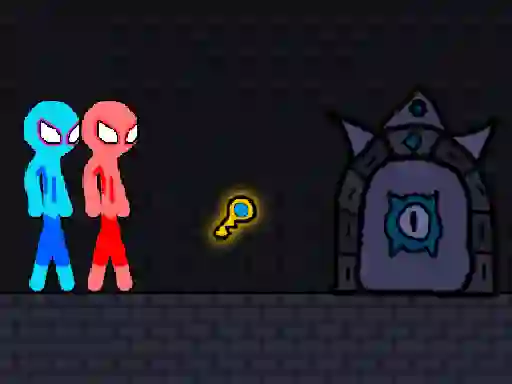 Mchezo Red and Blue Stickman Rope online