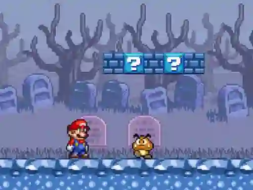 Mchezo Super Mario Bros Star Scramble 2 Ghost island online