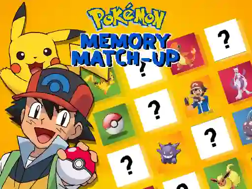 Mchezo Pokemon Memory Match-Up online