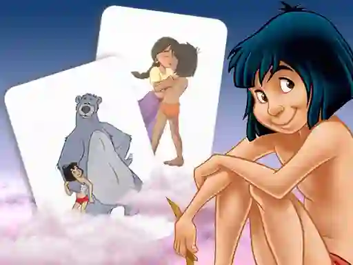 Mchezo Mowgli Memory card Match online