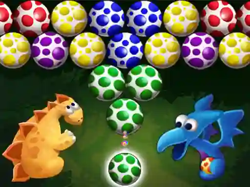 Mchezo Dino Eggs Bubble Shooter online