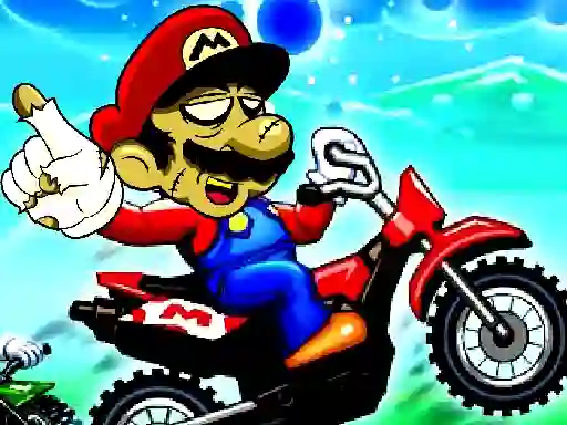 Mchezo Super Mario Halloween Wheelie online