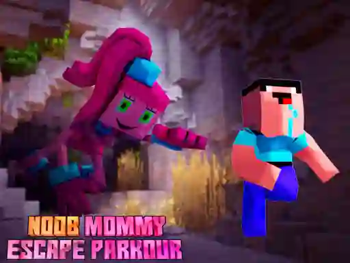 Mchezo Noob Mommy Escape Parkour online