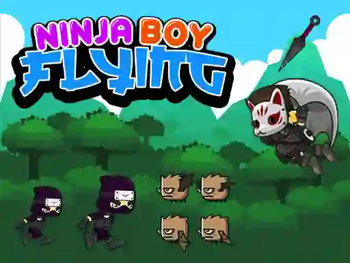 Mchezo Ninja Boy Flying online