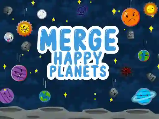 Mchezo Merge Happy Planets online