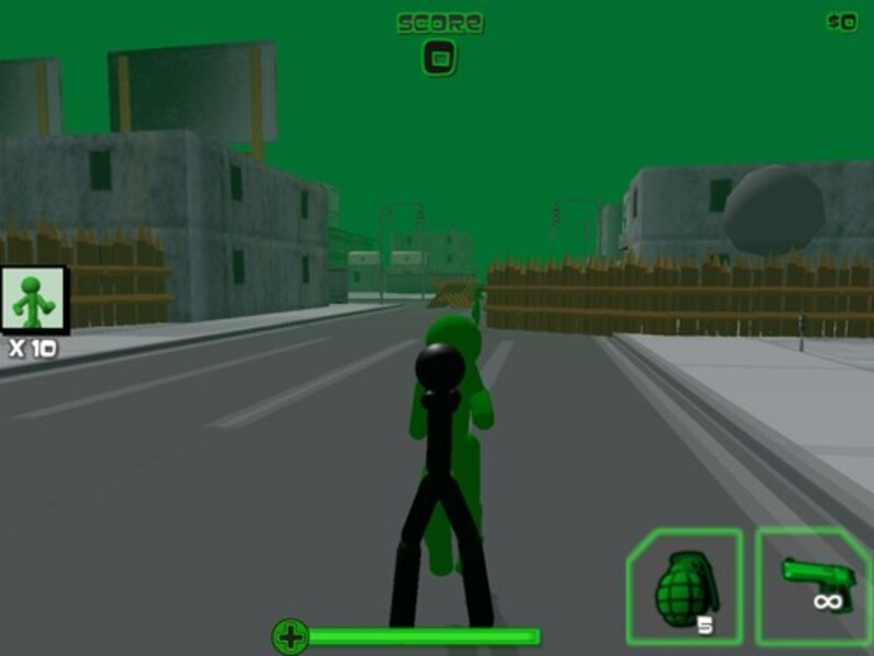 Mchezo Stickman Zombie Risasi 3D online