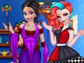 Mchezo Elsa Na Anna Cosplay  online