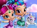 Mchezo Shimmer na Shine mavazi up  online