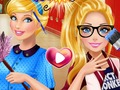 Mchezo Ushindani wa Cinderella na Barbie  online