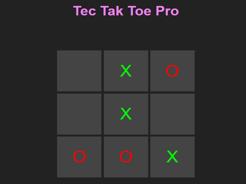 Mchezo Tec Tak toe Pro online