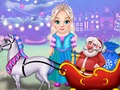 Mchezo Kidogo Elsa Safi ya Krismasi Kusafirishwa  online