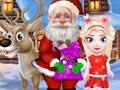 Mchezo Weka Santa aliyejeruhiwa Na Elk Krismasi  online