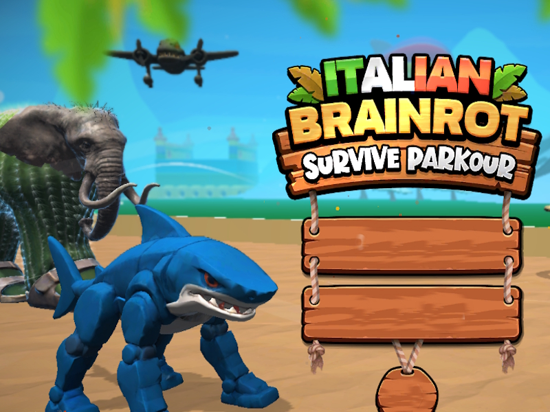 Mchezo Brainrot ya Italia inaishi Parkour online