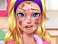 Mchezo Matatizo ya uso wa Barbie Hero  online