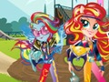 Mchezo Wasichana kutoka Equestria. Michezo ya Urafiki: Motocross  online
