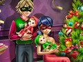 Mchezo Krismasi ya Familia ya Msichana mwenye nukta  online