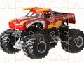 Mchezo Monster lori Jigsaw Challenge  online