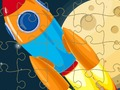 Mchezo Spaceship Jigsaw online