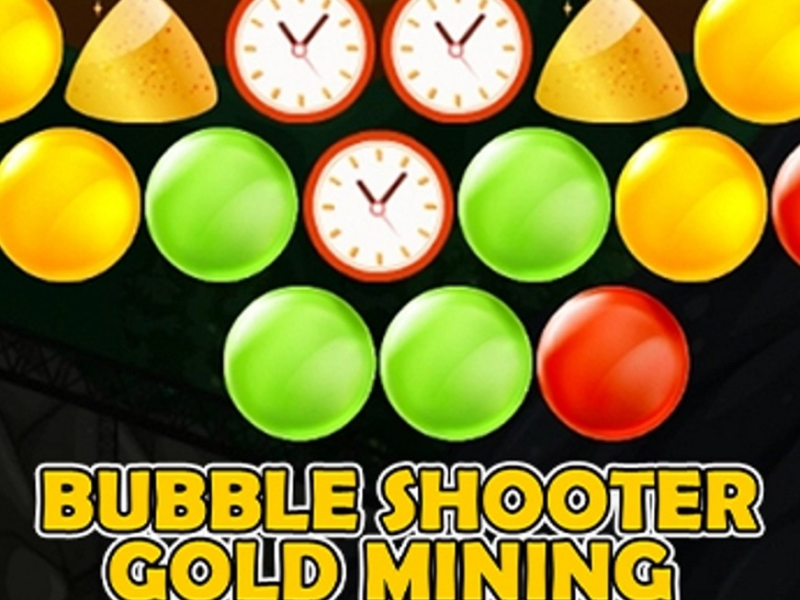 Mchezo Bubble shooter Madini ya dhahabu  online