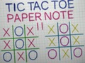 Mchezo Tic Tac Toe Karatasi Kumbuka II  online