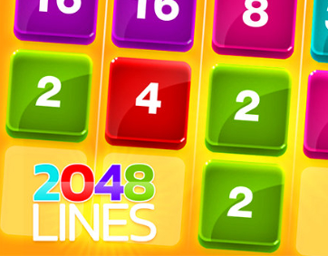 Mchezo Mistari ya 2048  online