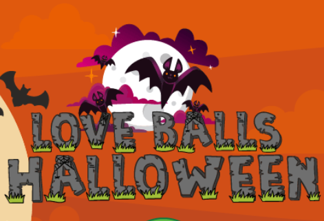 Mchezo Upendo mipira Halloween  online