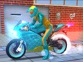 Mchezo Shujaa Stunt buibui Bike Simulator 3d  online