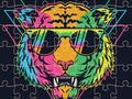 Mchezo Jigsaw ya wanyama wa retro  online