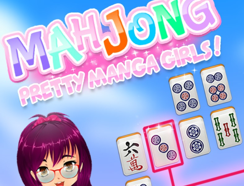 Mchezo Mahjong Pretty Manga Wasichana  online