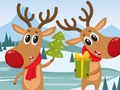 Mchezo Krismasi Deer Jigsaw  online