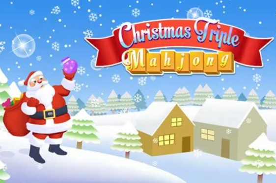 Mchezo Krismasi mara tatu Mahjong  online