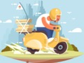 Mchezo Jiji la Scooter linapanda Jigsaw  online