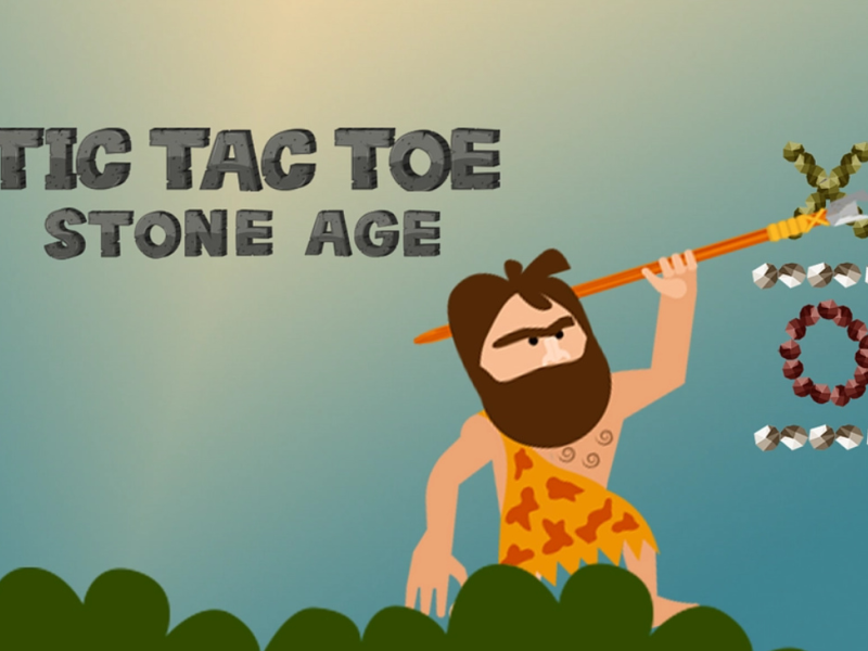 Mchezo Umri wa Jiwe la Tic tac toe online