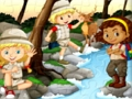 Mchezo Jigsaw ya watoto wa kambi  online