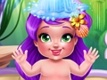 Mchezo Mermaid Baby Bath online