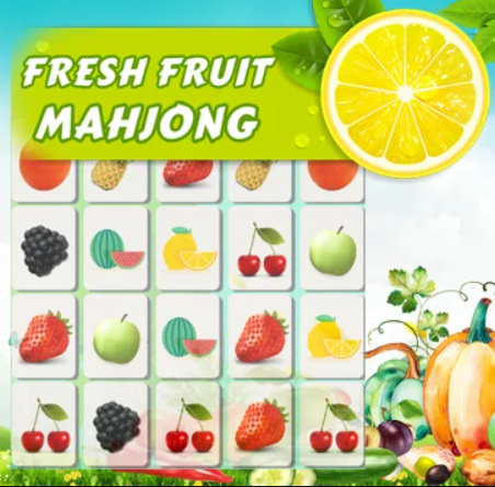 Mchezo Matunda safi Mahjong  online