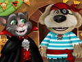 Mchezo Kuzungumza na Tom na Angela Halloween Party  online
