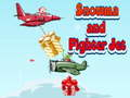 Mchezo Snowman na Fighter Jet  online
