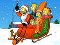 Mchezo Simpsons Krismasi Jigsaw Puzzle  online