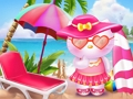 Mchezo Habari Kitty Beach Furaha  online
