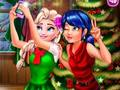 Mchezo Ladybug Na Elsa Xmas Selfie  online