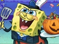Mchezo Spongebob Halloween Puzzle  online