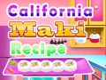 Mchezo Mapishi ya Maki ya California  online