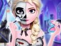 Mchezo Tattoo ya Elsa ya Halloween Party  online